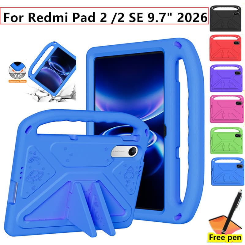 Capa Para Xiaomi Redmi Pad 2 SE 9.7 Polegadas 2026 Invólucro Crianças Segurança Infantil Tablet Proteção À Prova De Choq