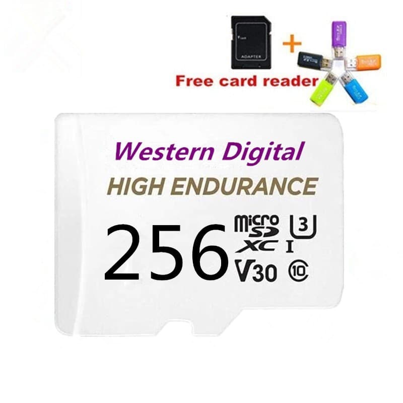Western Digital Roxo 64GB 128GB 256GB 1TB Vigilância DashCam Cartão micro SD Novo