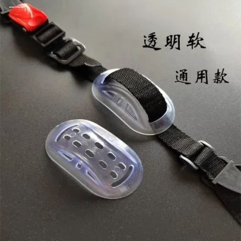 Capacete de veículo elétrico universal acessórios macio pequeno suporte de queixo em forma de japonês fivela titular aju