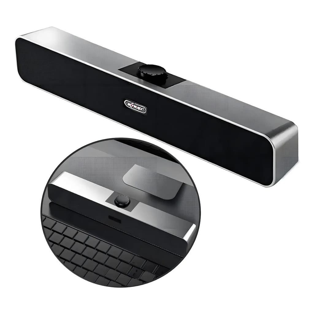 Caixa De Som Gamer Soundbar Usb Potência 6w Som Estéreo Prateado Prata 127/220v