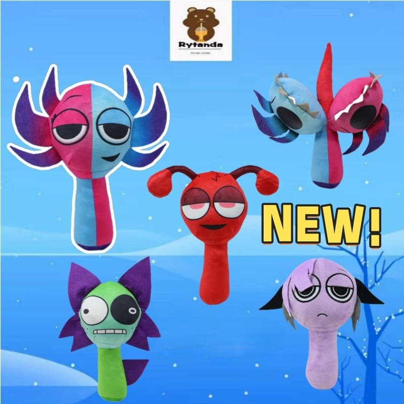Brinquedo de Pelúcia Rytanda Sprunki, Boneco de Pelúcia Incredibox, Almofada Decorativa para Casa, Variante para Fãs do