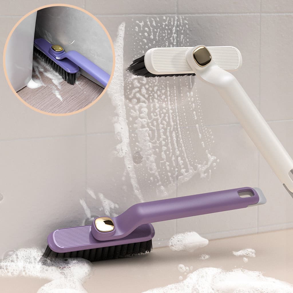Escova Giratória Piaçava Multiuso Resistente Limpeza Profissional Cozinha Banheiro Azulejo Cantos
