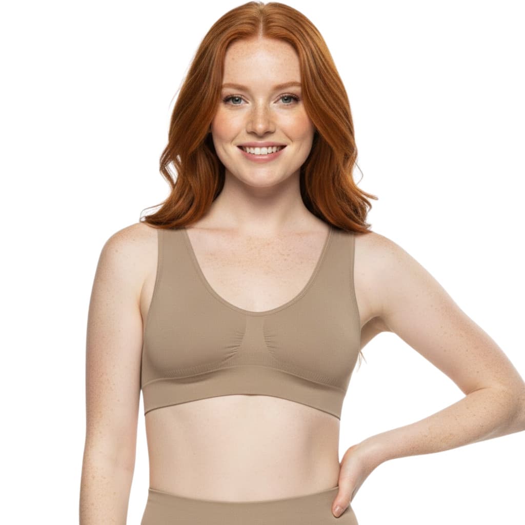 Kit Com 2 Sutiãs Top Básico Confortável Alça Larga Sem Bojo Zee Rucci