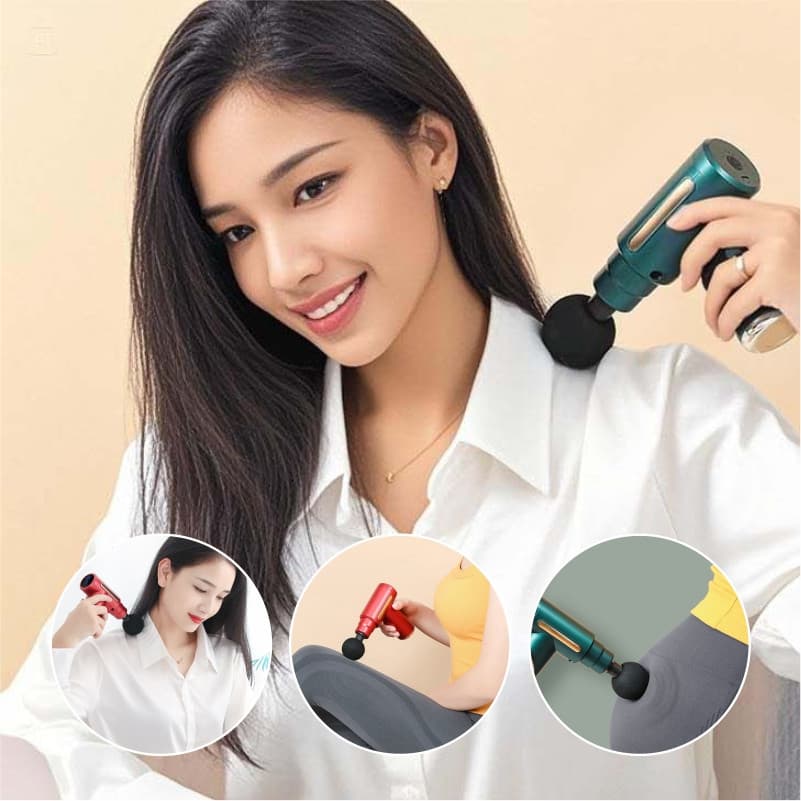 Massageador Elétrico Profissional – Alívio de Dores com 6 Níveis de Intensidade e Recarga USB
