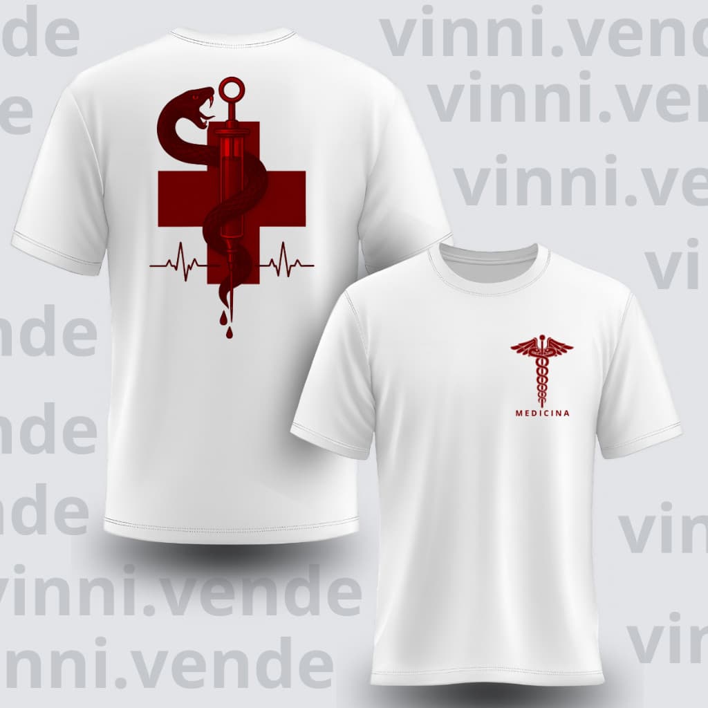 Camiseta Medicina Profissões Curso Faculdade Algodão Premium Envio Imediato