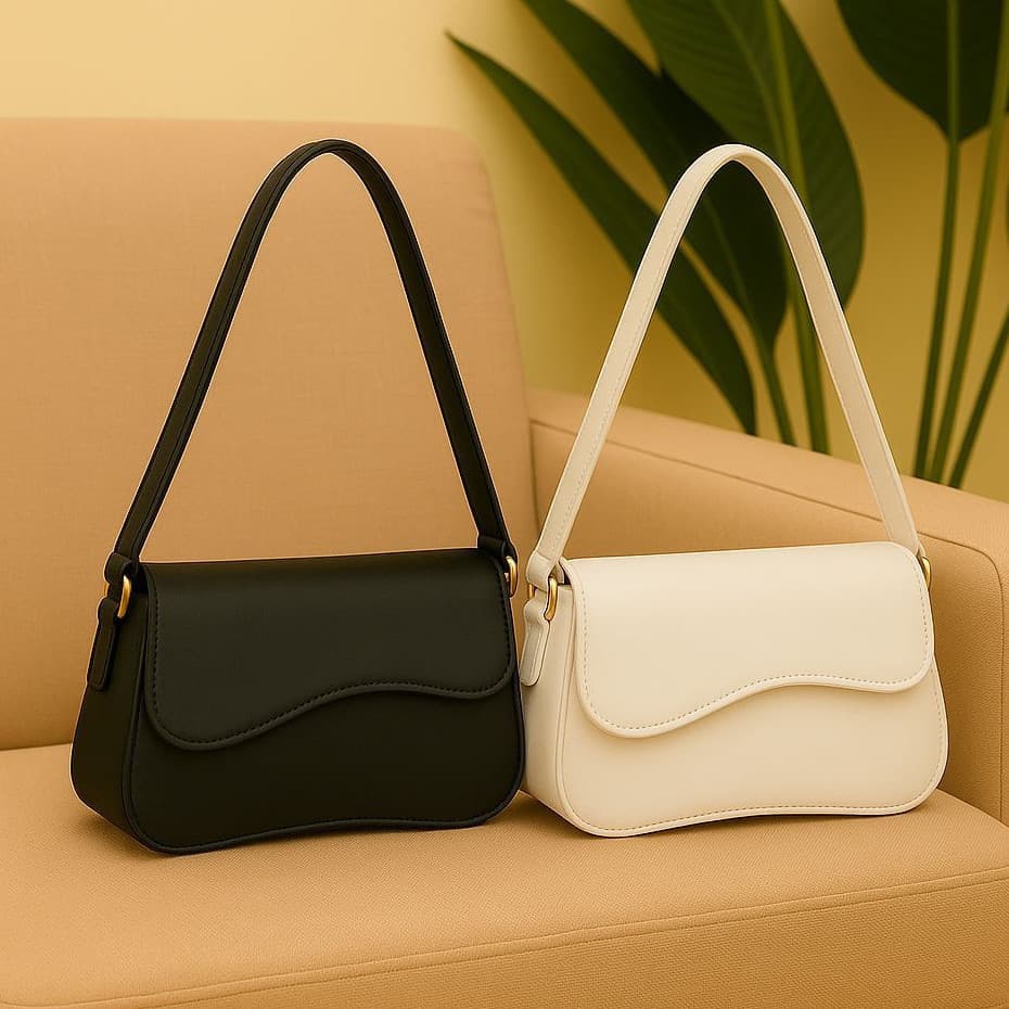 Kit 2 Bolsas Femininas de Ombro Versátil e Elegante em Cores Sortidas