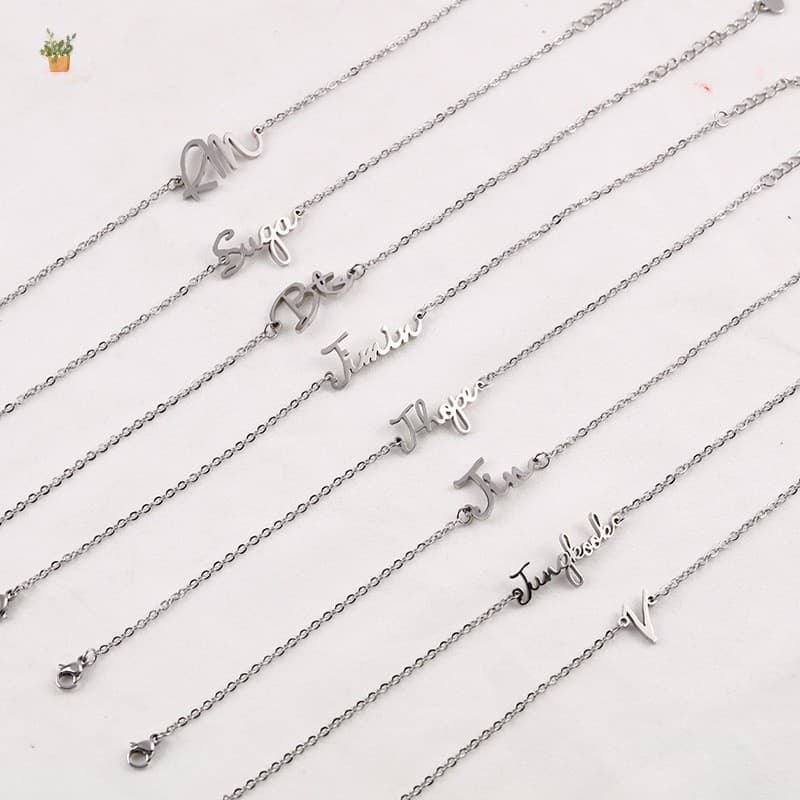 Pulseira Simples Da Moda-Presente De Aniversário Liga Anti-Juvenil Para Fãs Jungkook V