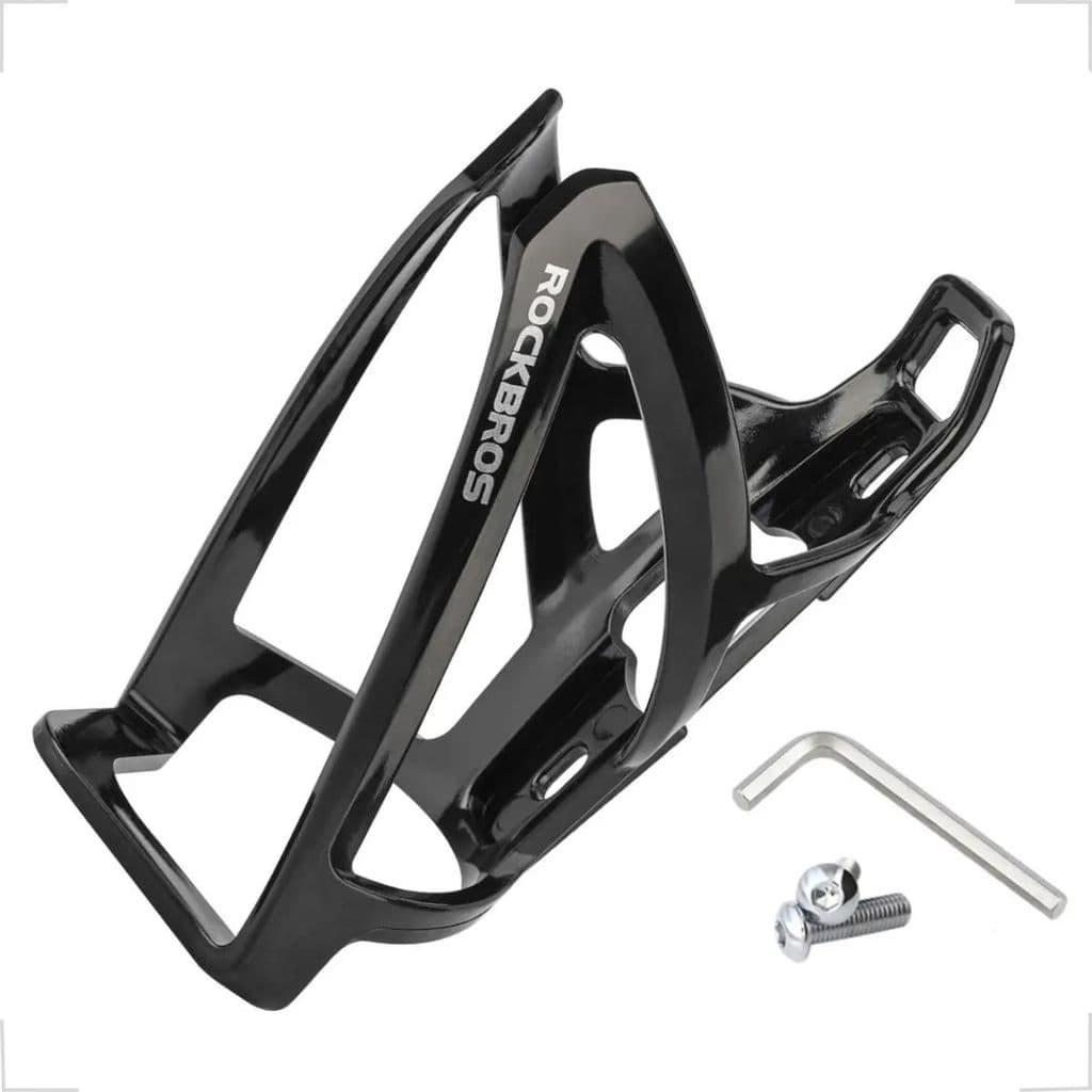 Suporte de Caramanhola Central ROCKBROS MTB Nylon Preto, Leve e Ergonômico