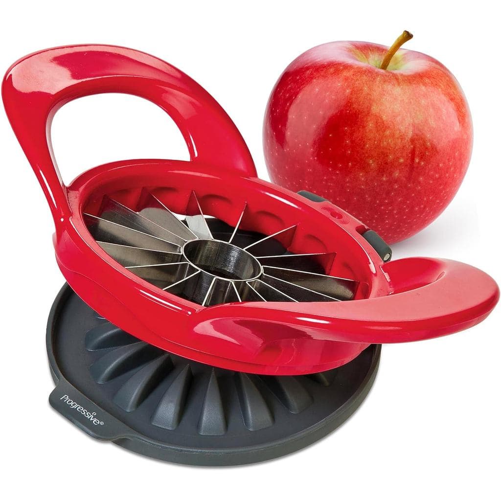 Cortador e Descaroçador de Maçã PrepWorks Lavável na Máquina de Lavar Louça – Cortador de Maçã em 16 Fatias Finas com Ta