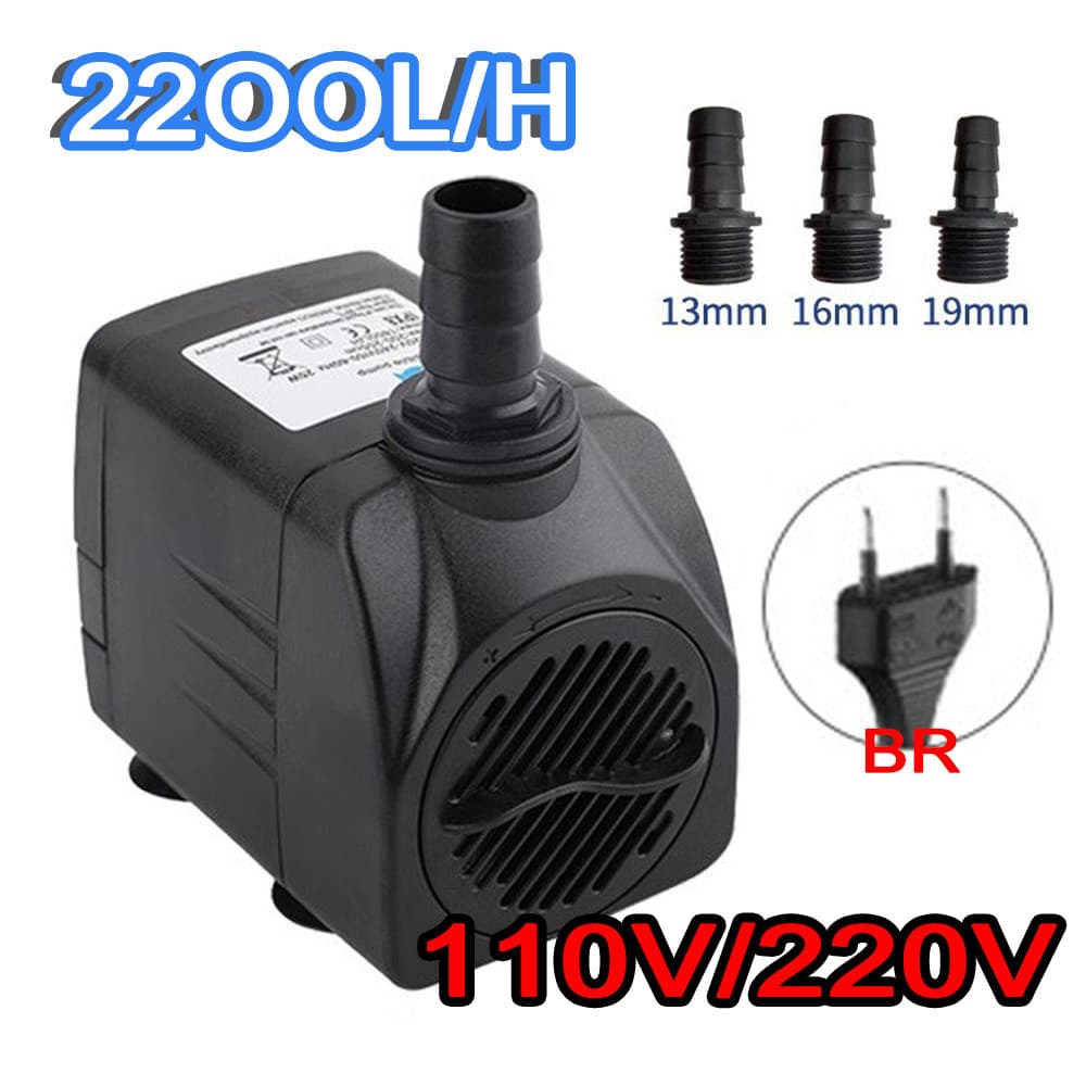 Bomba D'água Para Aquário De 2200L/H Bomba D'água Para Piscina De Lago Ornamental