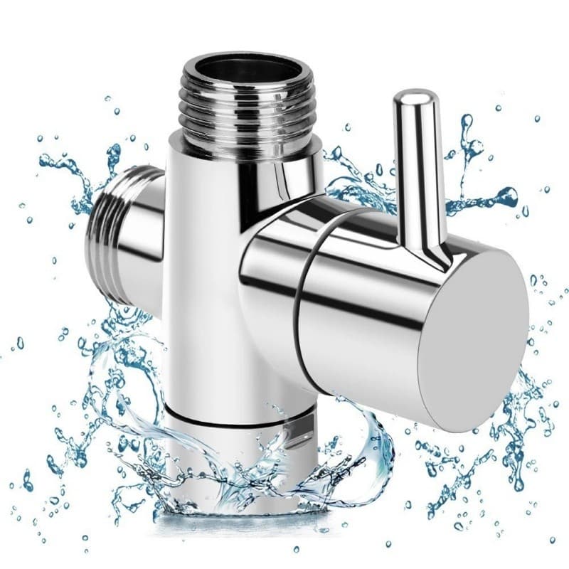 Válvula Desviadora De Cobre G1/2 Segregator 3 Vias Separador De Água Chuveiro T Adaptador Ajustável Torneira Switcher Ac