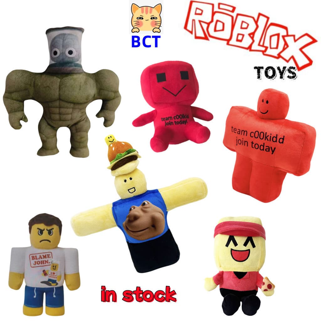 BCT Roblox Foraken C00kidd Brinquedo de Pelúcia Novo 007n7 Boneco de Pelúcia Fofo Robô Pizza Hambúrguer Amarelo Adequado