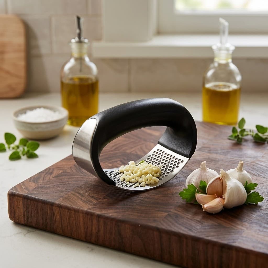 Espremedor Triturador De Alho Manual Inox Alta Qualidade Para Casa E Restaurantes Prensa De Alho Macio