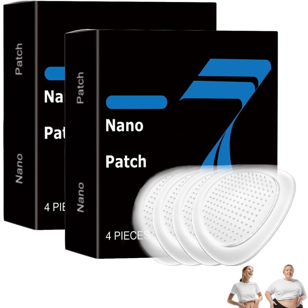 Conjunto de 8 adesivos nano para firmeza e modelagem, 2 caixas, hidratante, série completa 4W4P