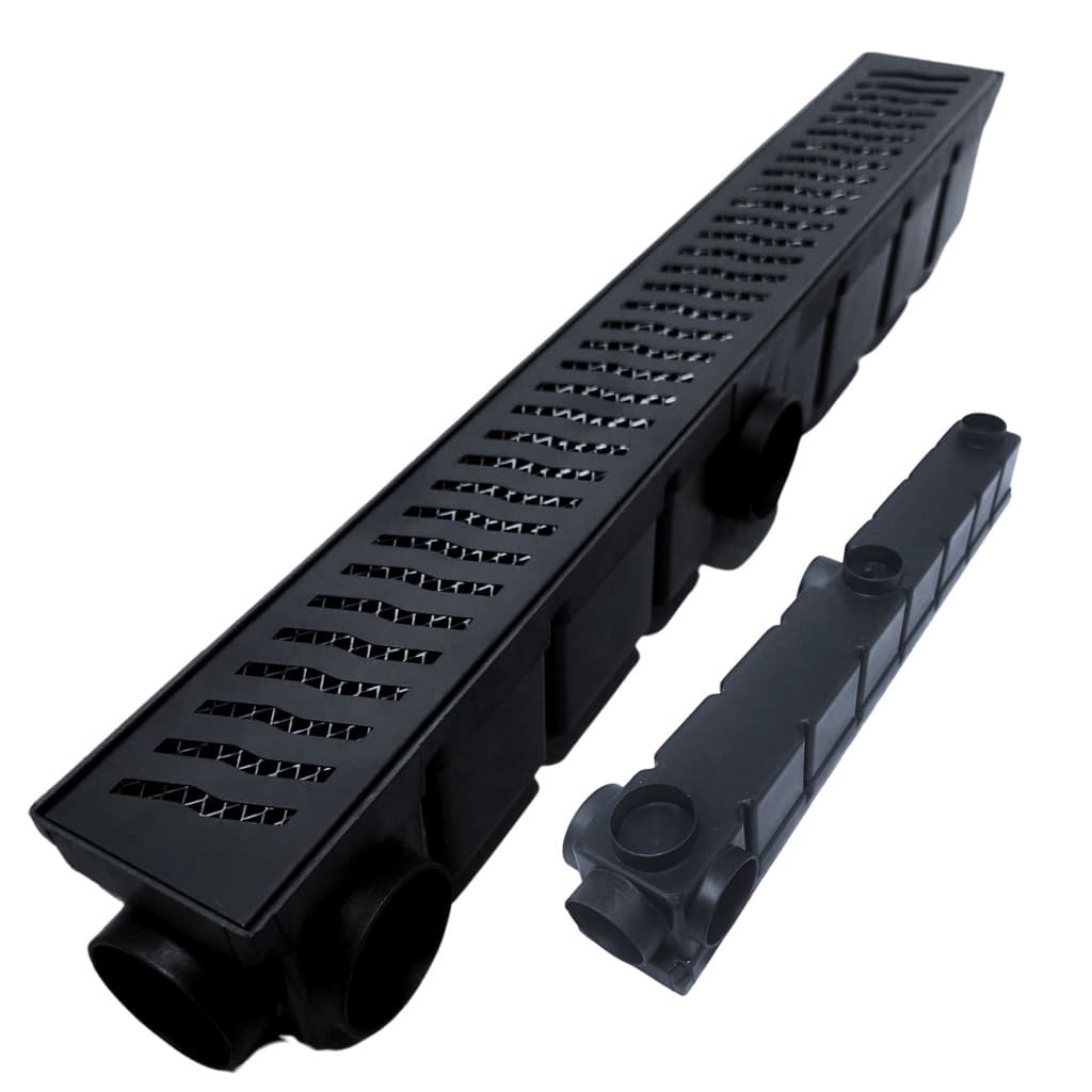 Ralo Linear Multi Saídas 6x50 Aço Preto Z com Tela Anti Insetos