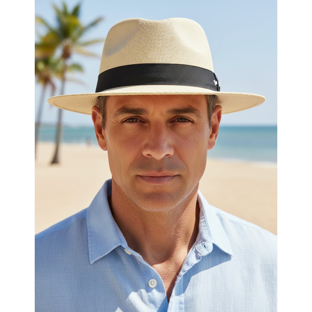 Chapéu Estilo Panamá Fedora Feltro