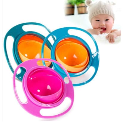 Potinho Pote Prato Mágico Giratório 360° Infantil WL-2389