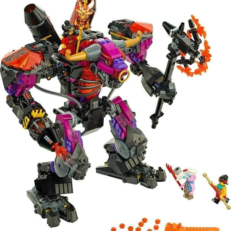 Compatível com blocos de construção Lego Super Bull Demon King Wukong Mecha Blocos de construção Brinquedos educativos i