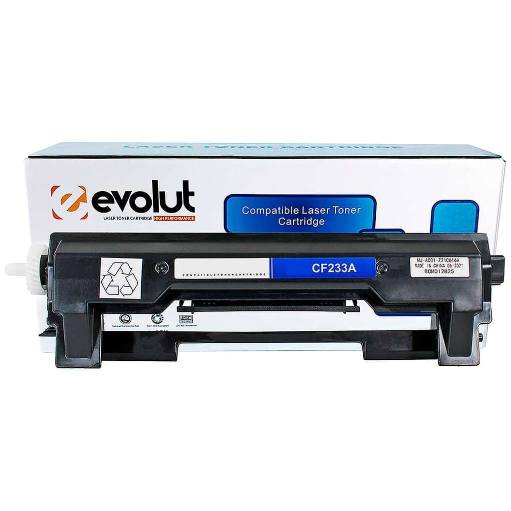 Toner Compatível com CF233A 33A Evolut para M134fn M134a M106w M106 M134 106w 134a 134fn Preto 2.300