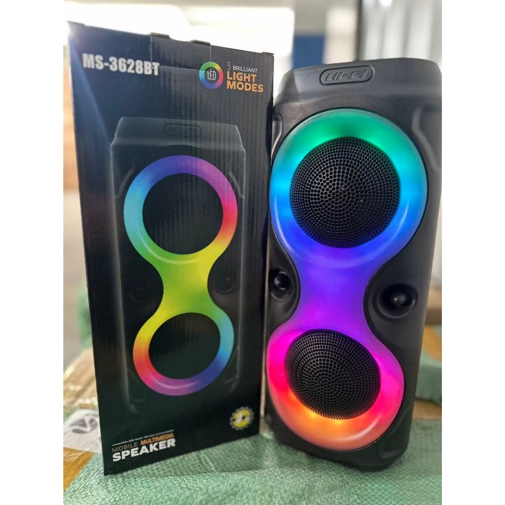 🎁Free Gift🎁 Alto-Falante Bluetooth Grande Caixa De Som Poderosa Com Led RGB FM