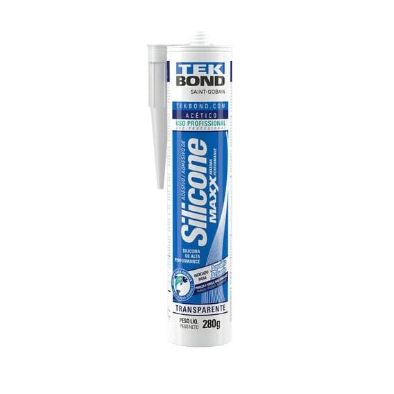 Silicone Aquario Tek Bond Maxx Transparente S Fungicida 280g