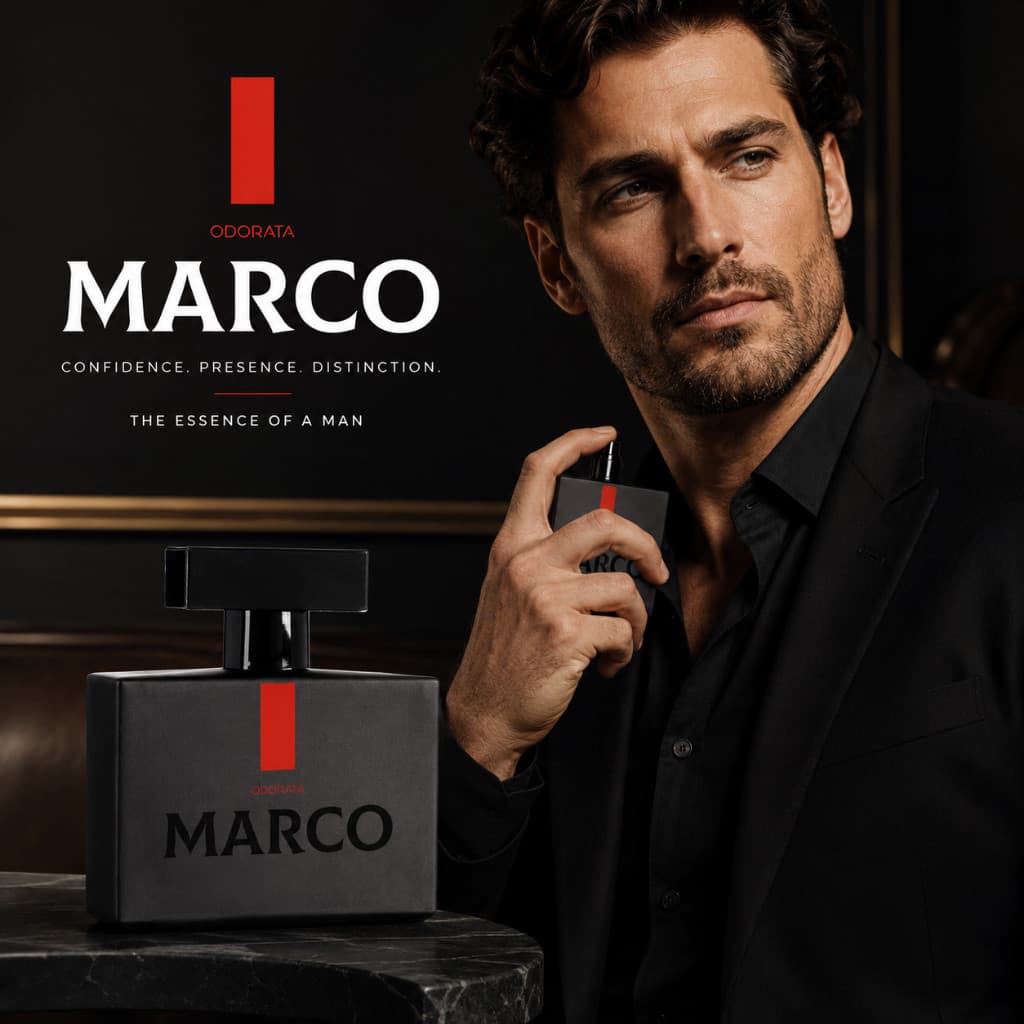Deo Parfum Marco Masculino Odorata Perfume Intenso Com Notas Amadeiradas 100ml