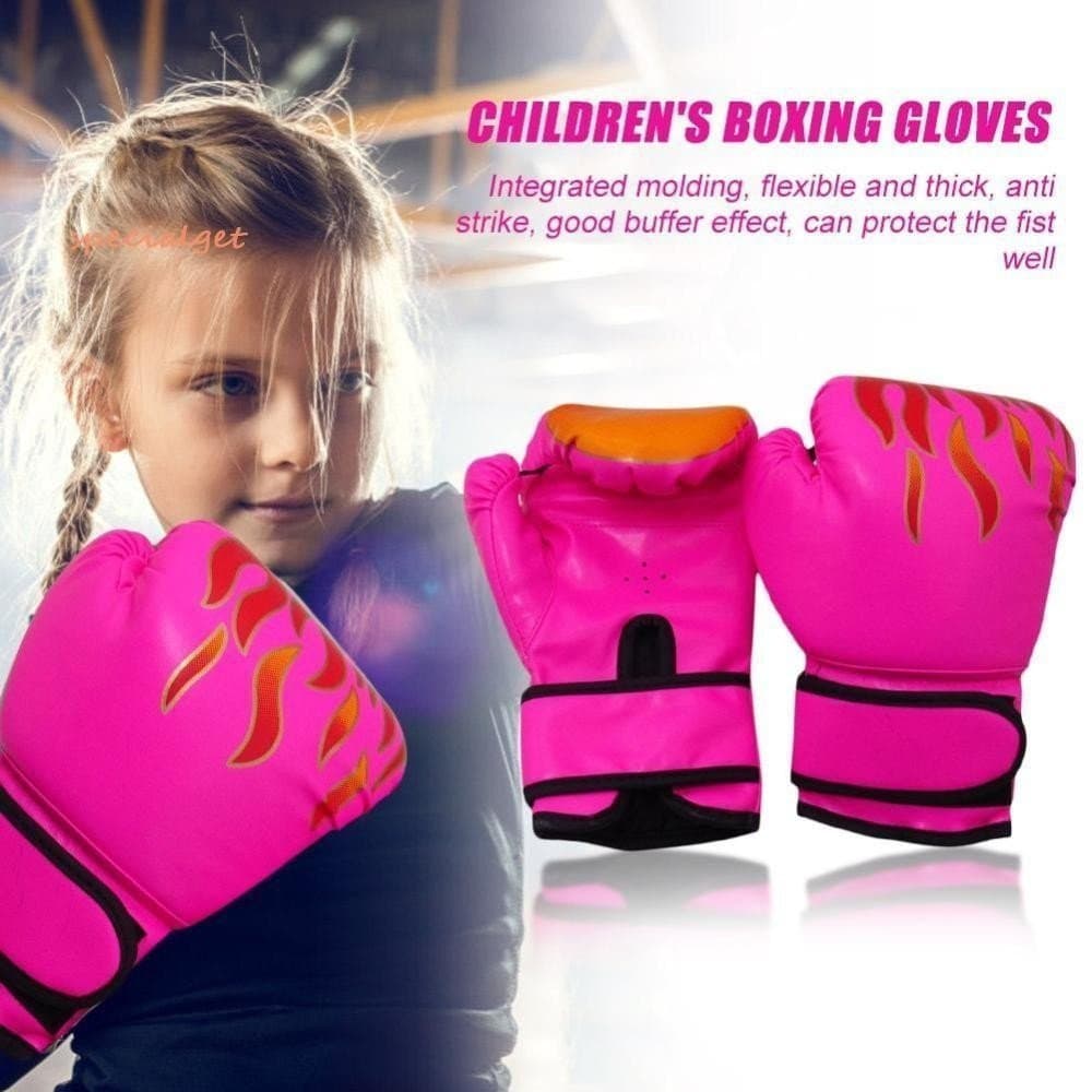 Conjunto de 2 peças de luvas de boxe infantis respiráveis, adequadas para treinamento de luta de Muay Thai [specialget.b