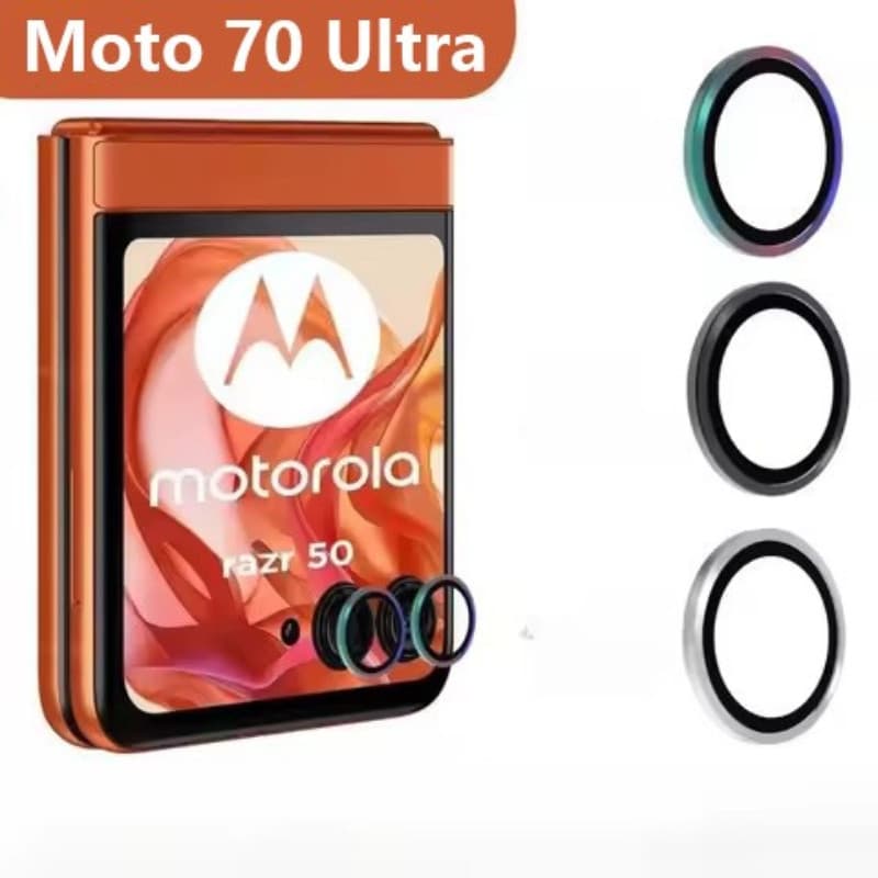 Filme De Lente De Olho De Águia De Metal Para Motorola Razr 70 Plus Ultra 60 50 Adesivo Película Protetora De Vidro