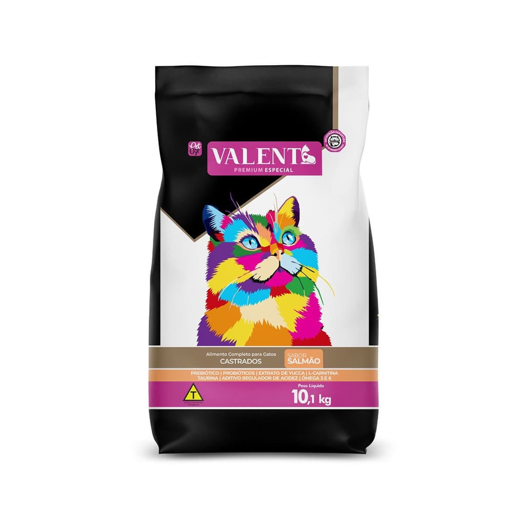 Ração para gatos Valent Gatos Castrados Salmão 10,1kg