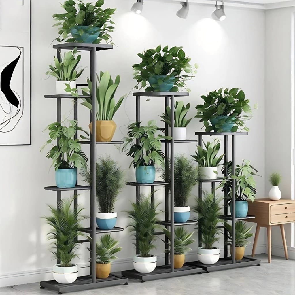 5/6/8 níveis Suporte para plantas prateleira de exposição suporte para plantas interior exterior jardim flores supor