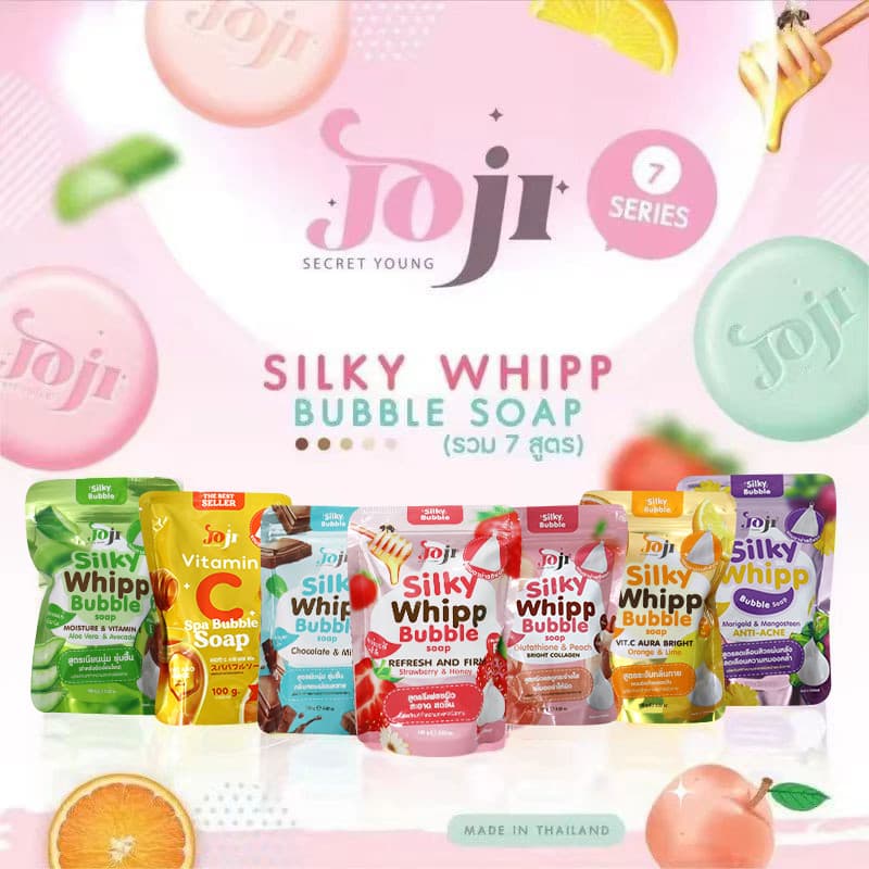 Tailândia 711 JOJI Sabonete de Frutas Sabonete de Banho Óleo de Abacate Aloe Vera Cítrico Sabor Iogurte Sabonete Facial