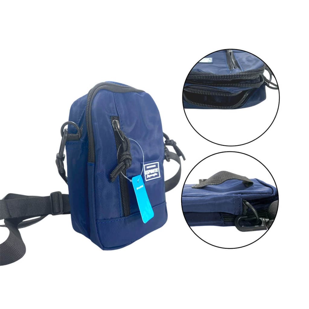 Bolsa Tiracolo Pochete Azul