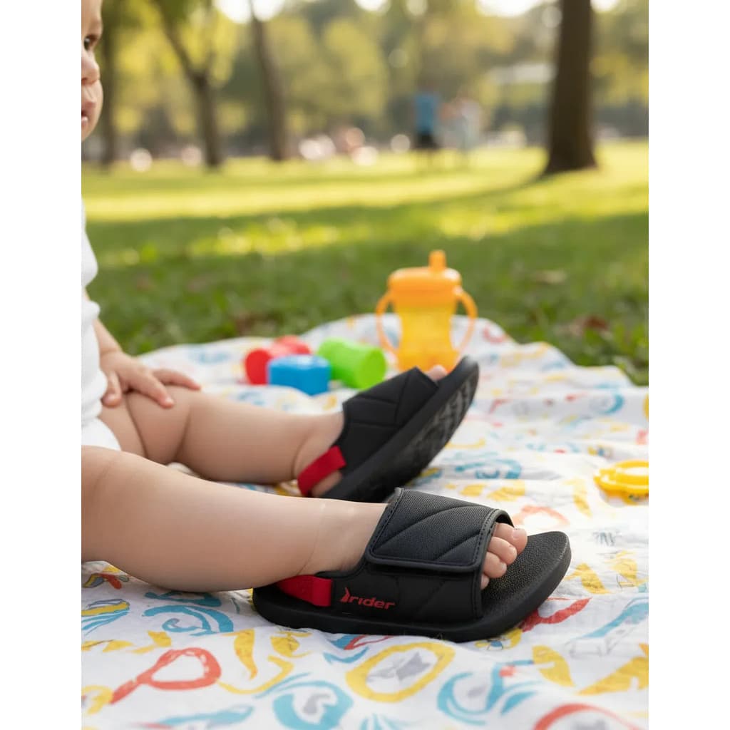Chinelo Slide Baby Rider Street Bebê Com Elástico Traseiro