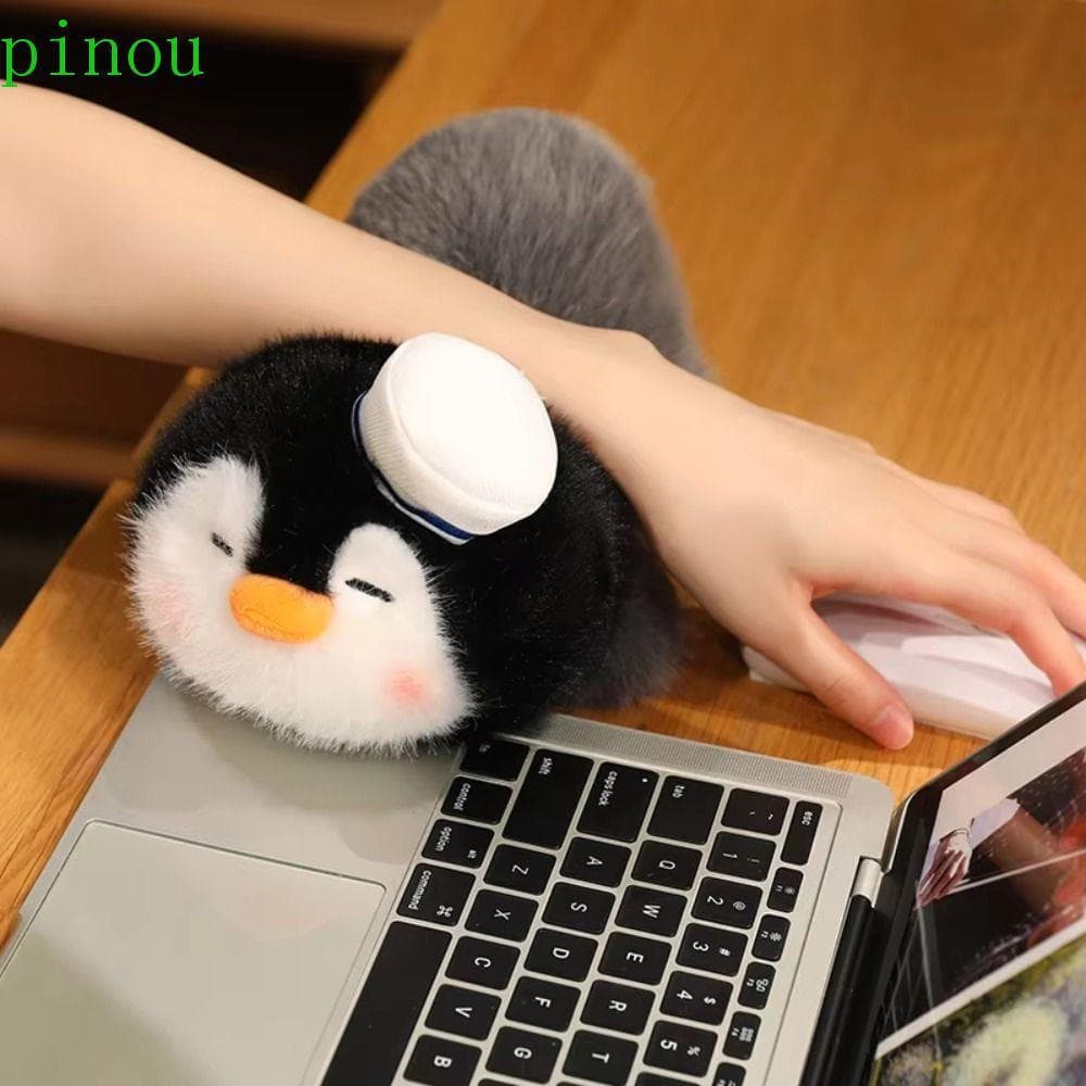 PINOU Pinguim Cosplay Boneca De Pelúcia Marinha , Brinquedos Macios E Fofos De Desenho Animado , Feitos À Mão