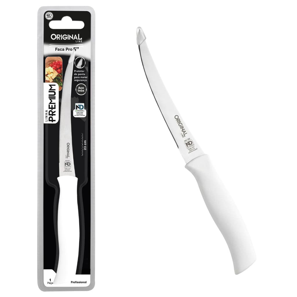 Faca Aço Inox Para Tomate Legumes Frutas Cozinha Chef 5 Pol
