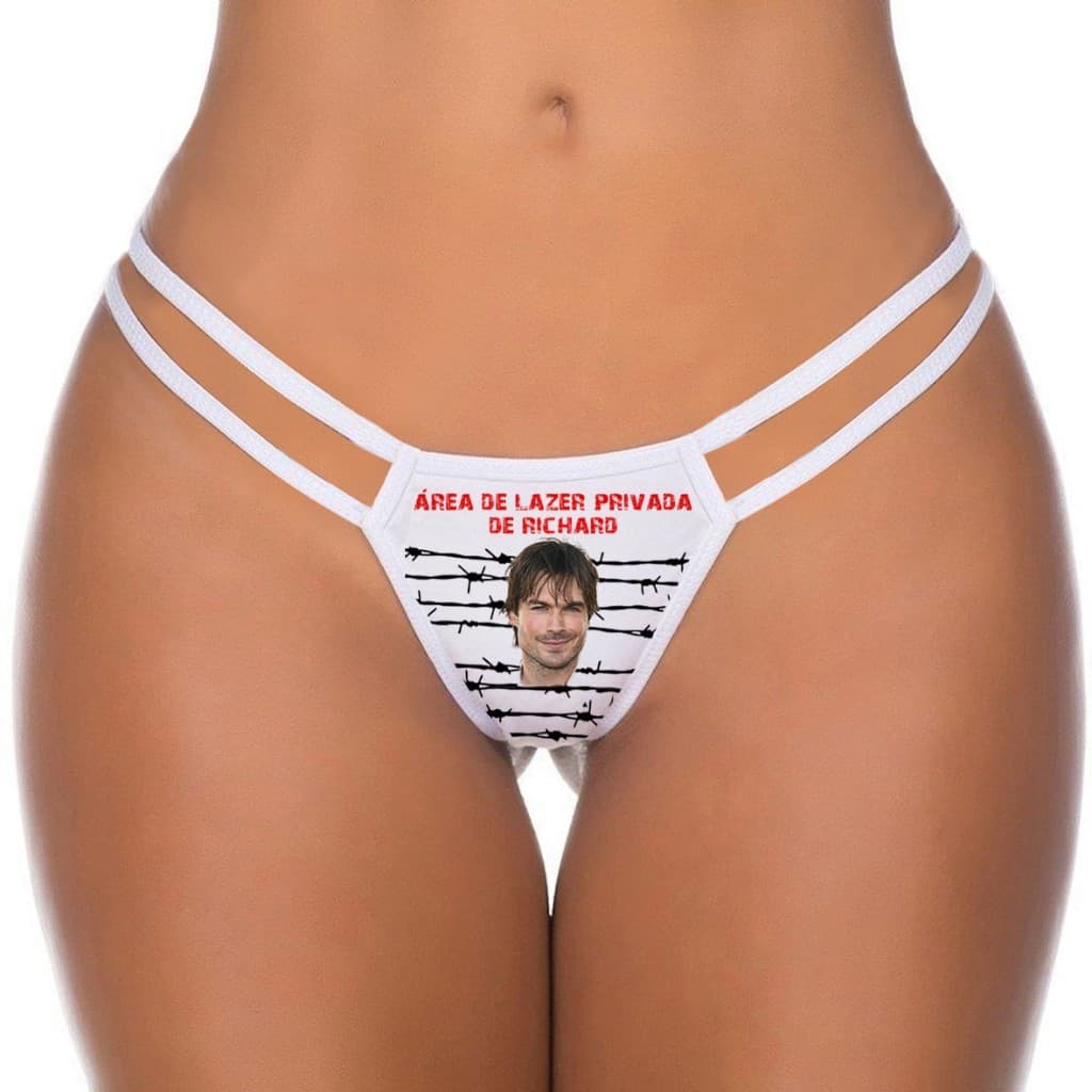 Calcinha Personalizada com Foto e Nome do Parceiro Área de Lazer Privada
