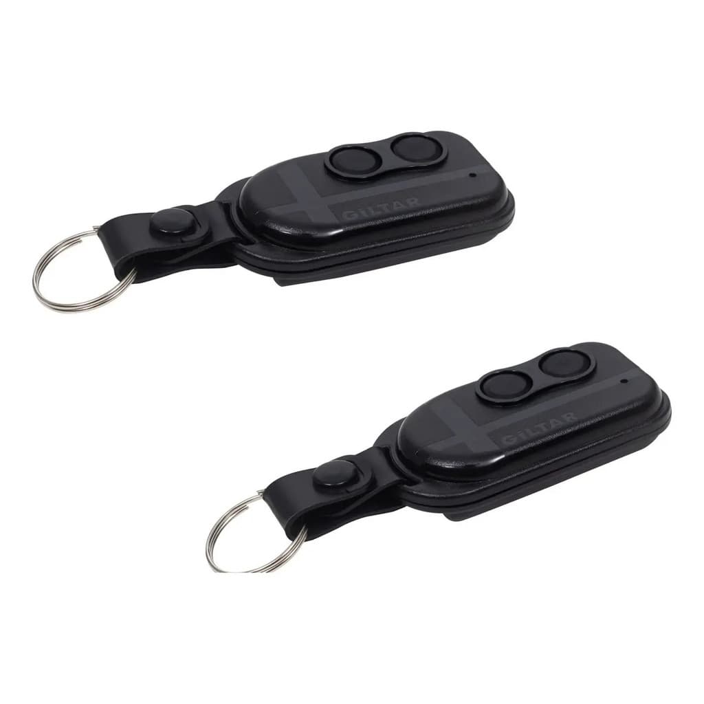 Kit C/ 2 Controle Remoto Portão Eletronico Giltar Gt 433mhz Preto