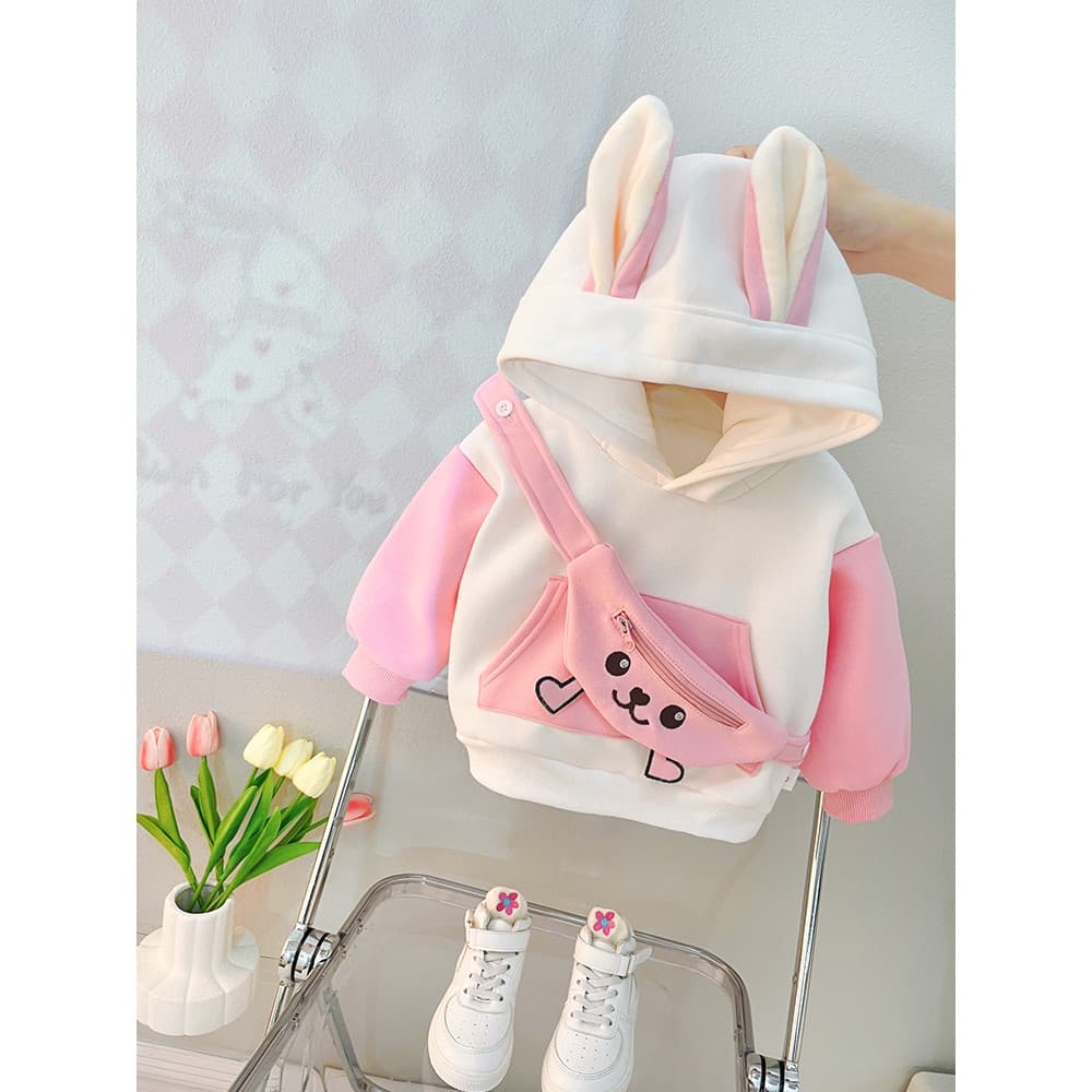 Moletom do bebê mais veludo 2 topo do bebê inverno 2026 novo estilo moda Wear crianças roupas 1 ano de idade meninas out