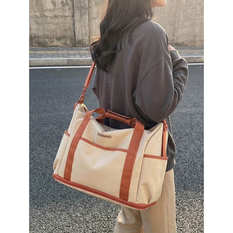 Bolsa de viagem extensível de grande capacidade, masculina, curta distância, viagem de negócios, bagagem, feminina, espo