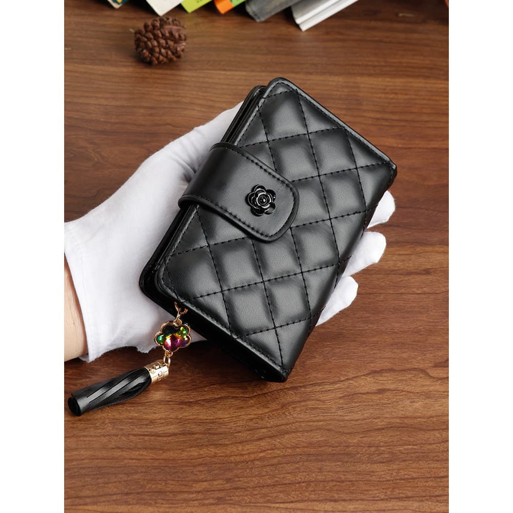 Senhoras versão coreana moda zíper 2026 novo estilo diamante carteira feminina curto ins na moda Su 20% de desconto cart