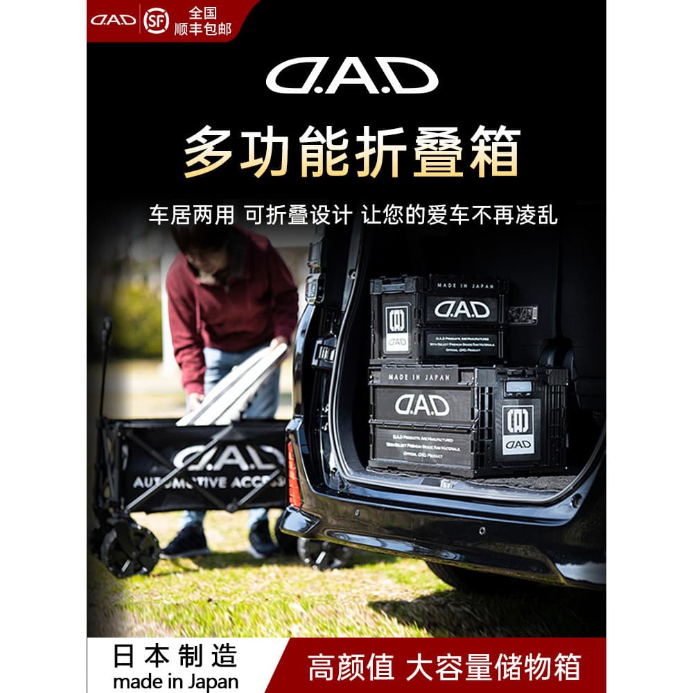 DAD carro dobrável caixa de armazenamento tronco caixa de armazenamento japão Original importado PP High-End caixa de ca