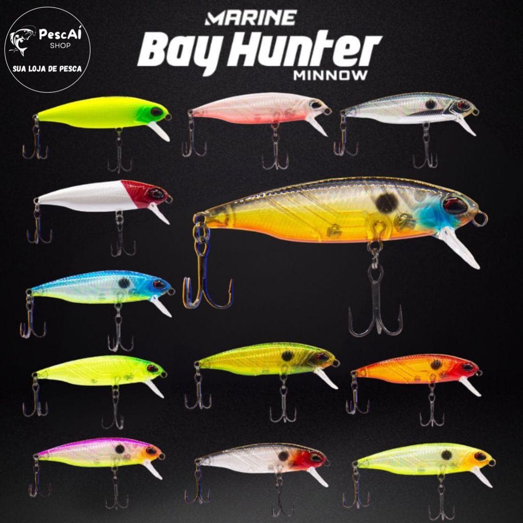 Isca Artificial - Marine Sports - Bay Hunter 70 - Meia Água - High Floating - 7 cm - 7 g - Tucunaré
