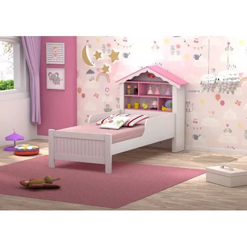 Cama Infantil  Play Solteiro Princesa Menina com colchão