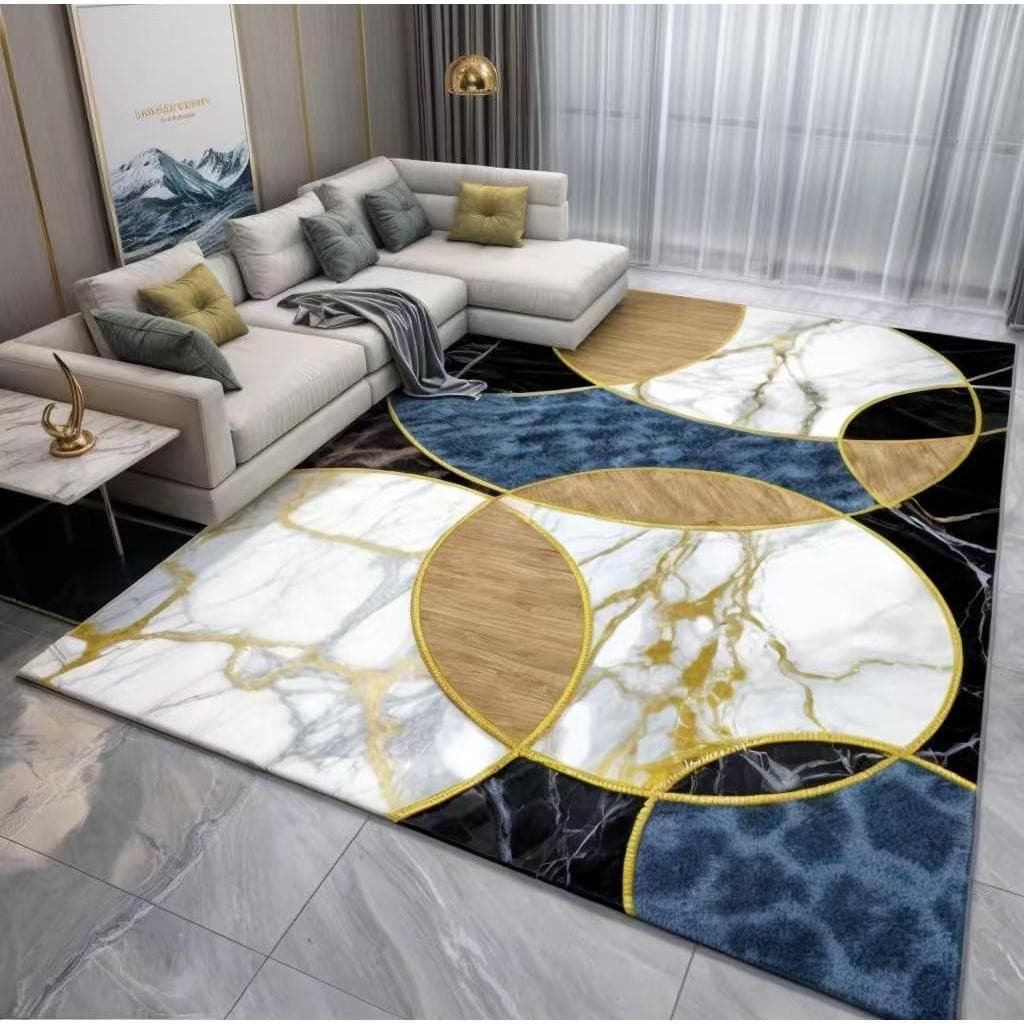 Tapete Sala Velvet Belga Varias estampas e Tamanhos，140*200cm，JD