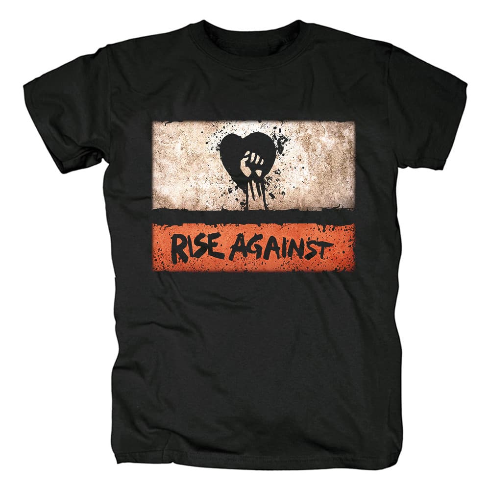 Music.Soul Camiseta Unissex Rise Against Punk Rock Protesta Premium Estilosa Confortável Retrô
