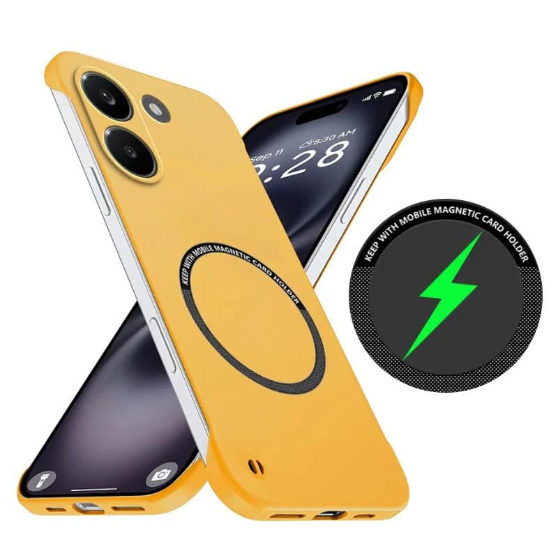 Capa Magnética Para POCO X8 Pro , Sem Moldura , PC Rígido , Carregamento Fio , Fosca , À Prova De Choque , Traseira Redm
