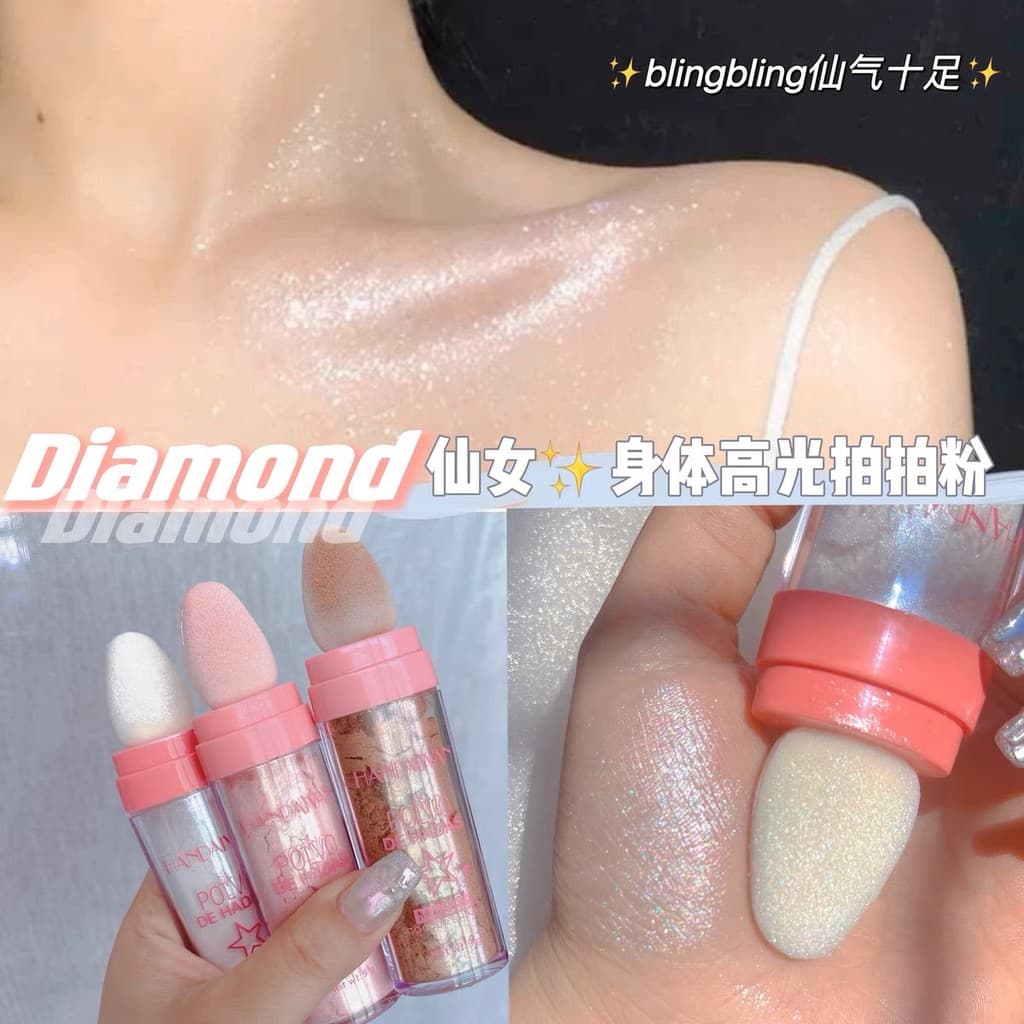 Fairy Paipaile ~ Marcador estroboscópico iluminador de corpo inteiro iluminando contorno tridimensional Natural Blush fi