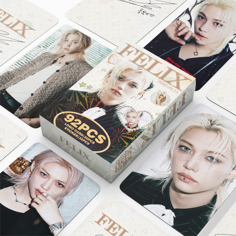 92 Unidades/Conjunto Kpop Idol STRAYKIDS FELIX lomo Cartões Postais Para Fãs