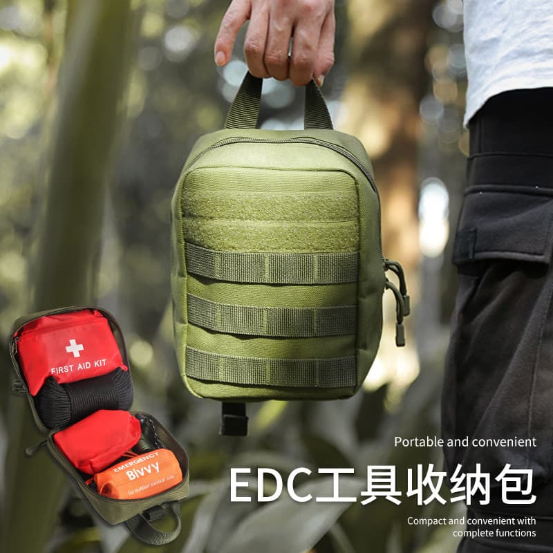 Acampamento ao ar livre portátil saco de ombro mensageiro cintura saco camuflagem tático EDC multifuncional ferramenta s