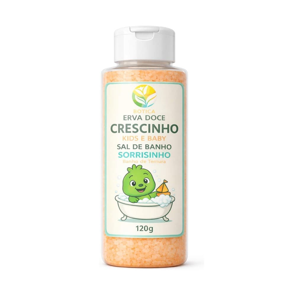 Sal de Banho Infantil Sorrisinho Crescinho Kids e Baby 120g